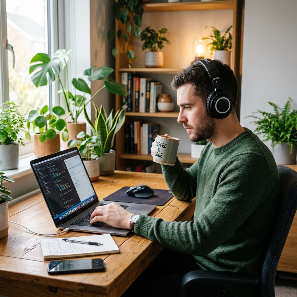 Professional working